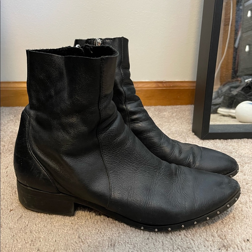 TopShop Faux Leather Booties